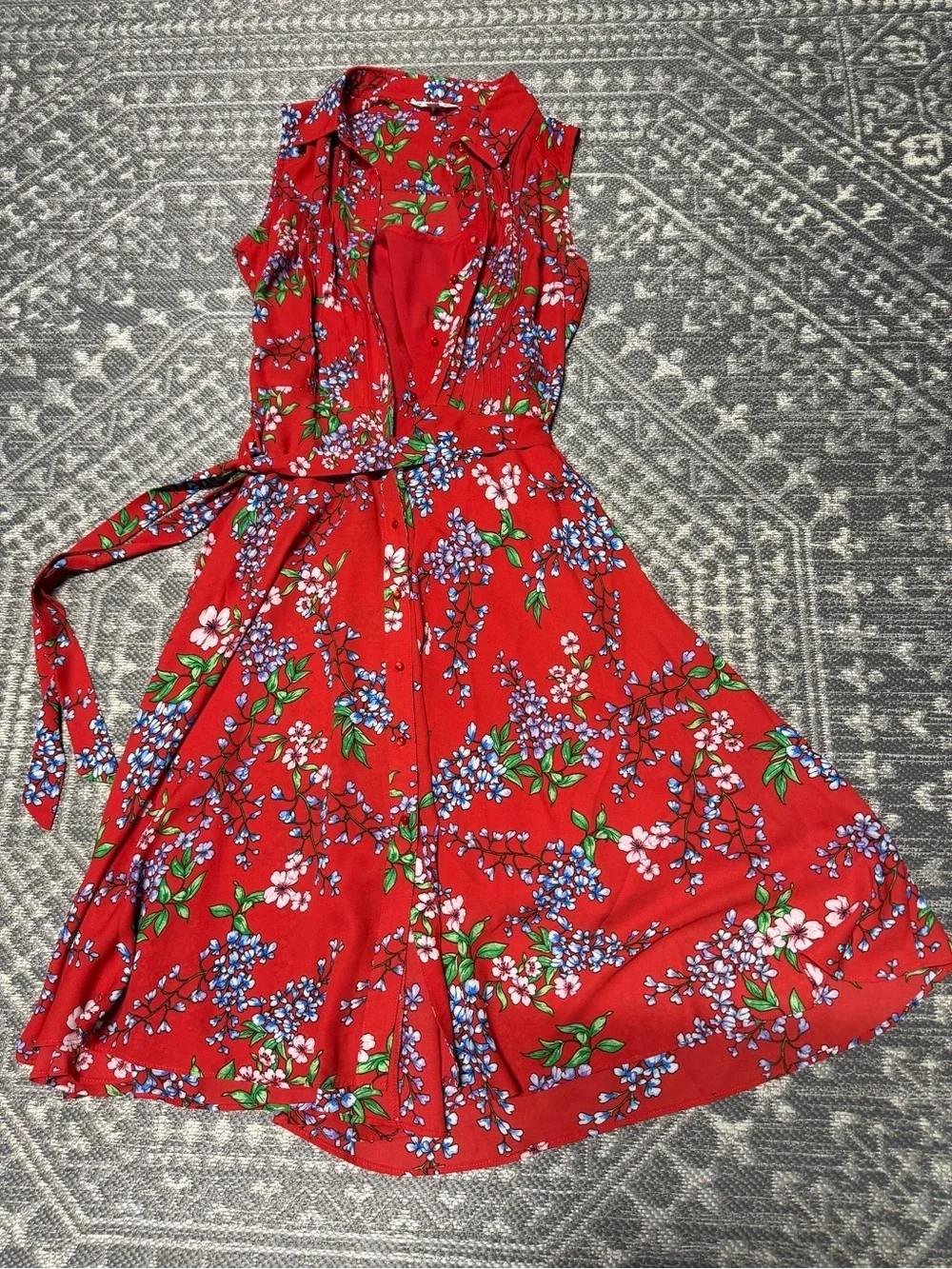 Nanette Lepore Red Floral dress - Picture 10 of 12